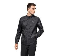 Jack Wolfskin Pack & Go Windshell - Giacca softshell da uomo, Nero, L