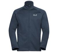 Jack Wolfskin Peak District, giacca in pile, uomo, blu scuro M(50) Midnight Sky
