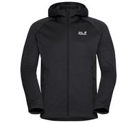JACK WOLFSKIN Giacca di pile funzionale 'PEAK DISTRICT' nero / bianco Uomo JACK WOLFSKIN M