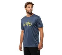 Jack Wolfskin Peak Graphic T M Maglietta, Evening Sky, S Uomo