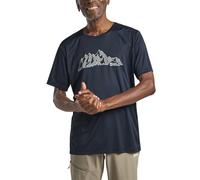 T-shirt Jack Wolfskin Peak Graphic manica corta blu notte - XL