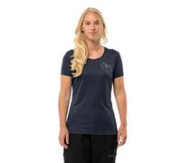 Jack Wolfskin Peak Graphic T W Maglietta, Blu Notte, XXL Donna