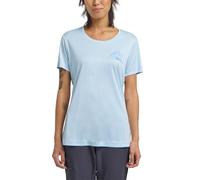 Jack Wolfskin Peak Graphic T W T-Shirt, MTN Ice Blue, L Donna