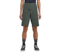 Jack Wolfskin Pico Trail Shorts W Pantaloncini da Escursionismo, Ardesia/Verde, 38 Donna
