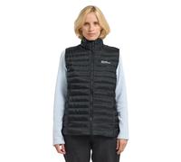Jack Wolfskin Pilvi Down Vest W Gilet in Piuma, Nero, M Donna