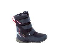 Jack Wolfskin Polar Boot Texapore High Vc K - Stivali da neve unisex per bambini, blu scuro e rosa., 33 EU