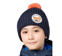 Jack Wolfskin Pompom Badge Beanie K - Berretto Bambini Unisex, Night Blue,