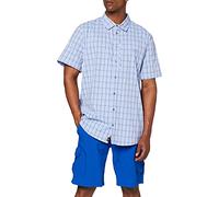 Jack Wolfskin Rays - Camicia da Uomo Elasticizzata, Motivo a Quadri, Taglia XXXL