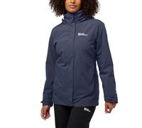 Jack Wolfskin Rotwand 3 in 1 Jkt W Giacca, Grafite, M Donna