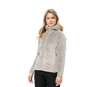 Jack Wolfskin Rotwand Hooded FZ W Giacca in Pile, Colomba, M Donna