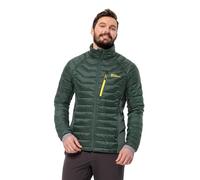Jack Wolfskin Routeburn PRO Ins Jkt M Giacca, Nero Oliva/Firefly, L Uomo