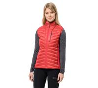 Jack Wolfskin Routeburn PRO Ins Vest W Gilet, Rosso Vibrante, XS Donna