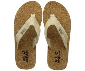Jack Wolfskin Sandali da donna Ecostride 2 Slipper W, Sughero naturale, 35.5 EU