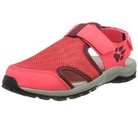 Jack Wolfskin Sandali sportivi unisex per bambini, per attività all'aria aperta, rosa e grigio., 32 EU