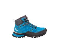 Jack Wolfskin Scarpe da Trekking da Uomo Force Striker Texapore Mid M, Blue Lime, 40.5 EU