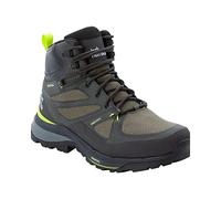 Jack Wolfskin Scarpe da Trekking da Uomo Force Striker Texapore Mid M, Verde Lime Scuro, 42 EU