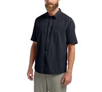 Jack Wolfskin Sierra Canyon Short Sleeve Shirt Blu,Nero M Uomo