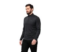 Jack Wolfskin Sky Thermal Half Zip Long Sleeve T-shirt Nero 3XL Uomo