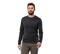 Jack Wolfskin Sky Thermal L/S M Maglietta da Escursionismo, Nero, S Uomo