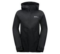 Jack Wolfskin STORMY POINT JACKET K, Cappotto Unisex, Black,
