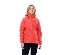 Jack Wolfskin Stormy Point Jkt W 2l Giacca, Rosso Vibrante, 3XL Donna