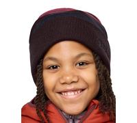 Jack Wolfskin Stripy Knit Beanie K - Berretto Bambini Unisex, Pink Lemonade,