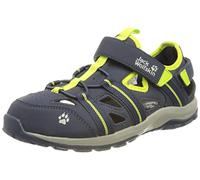 Jack Wolfskin Sun Climber K, Sandali, Unisex - Bambini e ragazzi, Blue Lime, 26 EU