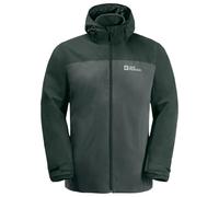 Jack Wolfskin Taubenberg 3 in 1 Jkt M Giacca, Ardesia/Verde, XL Uomo