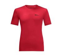 T-shirt Jack Wolfskin Tech manica corta rosso - M