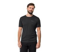 Jack Wolfskin Tech T M, Maglietta a Maniche Corte Uomo, Nero