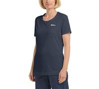 T-shirt Jack Wolfskin Tech manica corta nero donna - XL
