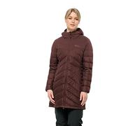 Jack Wolfskin Tundra Down Coat W Piumino, Marrone Scuro, XXL Donna