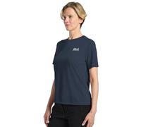 Jack Wolfskin Vonnan Graphic Short Sleeve T-shirt Blu M Donna