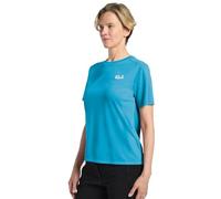 Jack Wolfskin Vonnan Graphic Short Sleeve T-shirt Blu XL Donna