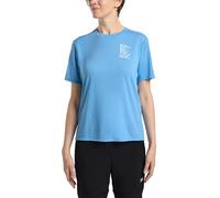 Jack Wolfskin Vonnan Graphic T W T-Shirt, Explore Mid Blue, S Donna