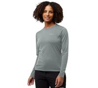 Jack Wolfskin Vonnan LS T W Maglietta, Ardesia/Verde, M Donna