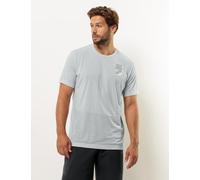 Jack Wolfskin Vonnan S/S Graphic T M Maglietta, Cool Grigio, M Uomo