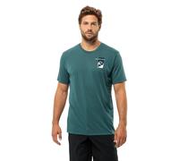 Jack Wolfskin Vonnan S/S Graphic T M Maglietta, Smeraldo, S Uomo