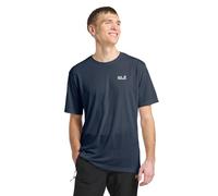 Jack Wolfskin Vonnan S/S T M T-Shirt, Blu Scuro (Midnight Sky), L Uomo