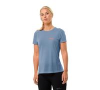 Jack Wolfskin Vonnan S/S T W Maglietta, Elemental Blue, S Donna