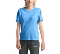 Jack Wolfskin Vonnan S/S T W T-Shirt, Mid Blu, XS Donna