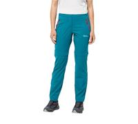 Jack Wolfskin Wanderthirst Pantaloni da Trekking, Piastrelle Blu, 46 Donna