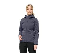 Jack Wolfskin WINDHAIN HOODY W - Giacca softshell Donna, slate green,