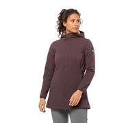 Jack Wolfskin Windland Coat W Cappotto in Softshell, Boysenberry, S Donna