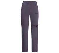 Jack Wolfskin Glastal Pantaloni da Trasferta con Zip Escursionismo, UVA Scuro, 38 Donna