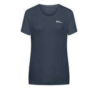 T-shirt Jack Wolfskin Tech manica corta nero donna - S