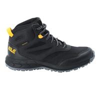 Jack Wolfskin Woodland Texapore Mid K, Scarpe da Passeggio, Unisex - Bambini e ragazzi, Nero Black Burly Yellow Xt, 36 EU