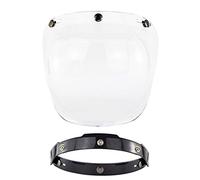 Jackallo Visiera Casco a Visiera Aperta Casco da Moto Visiera a Bolla Scudo a Bolle Accessori per Caschi da Moto