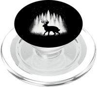 Jackalope camminando attraverso la foresta bianca sotto le stelle della sera PopSockets PopGrip per MagSafe