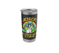 Jackalope Not Everyone Has To Be A Unicorn Rainbow Camping Bicchiere termico in acciaio inox doppia parete